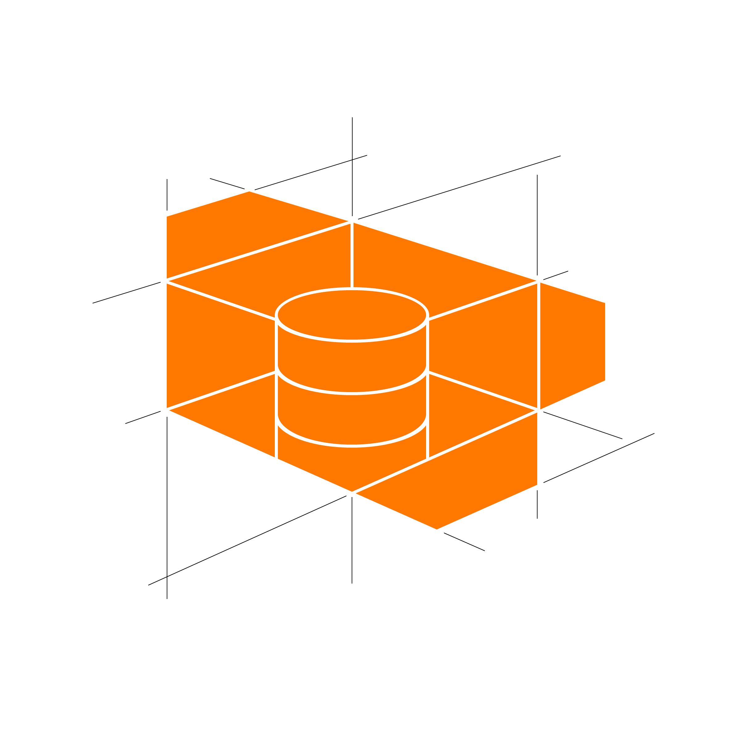 Abstrakte Datenbank Grafik-logo